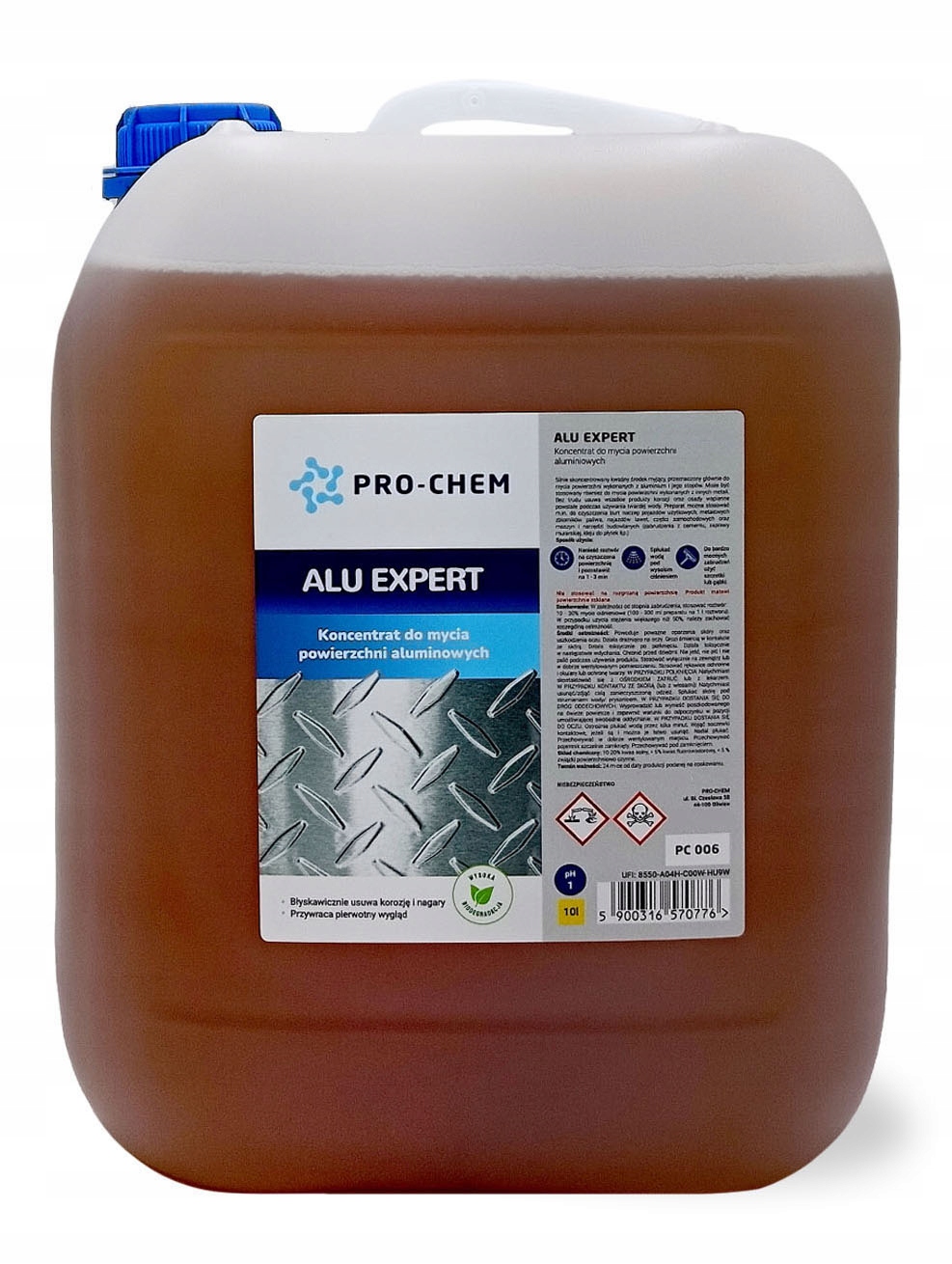 Preparat do czyszczenia aluminium i innych metali Pro-chem Alu Expert 10 L