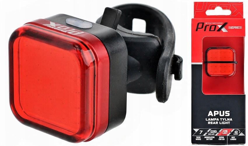 

Lampka Tylna Prox Apus Cob Led 350 mAh 20 LM Usb