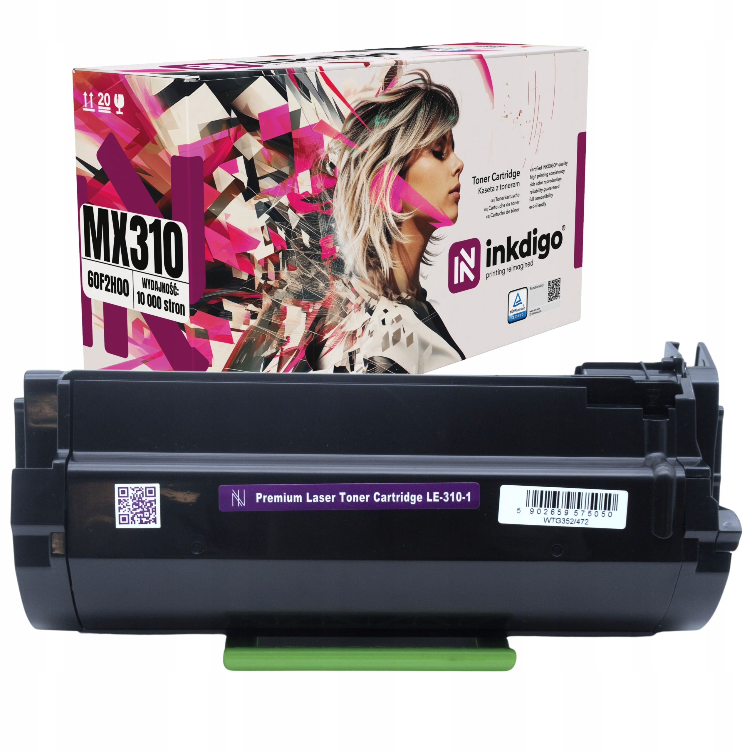 Toner do Lexmark MX310MX310dn MX410de MX510de 10K