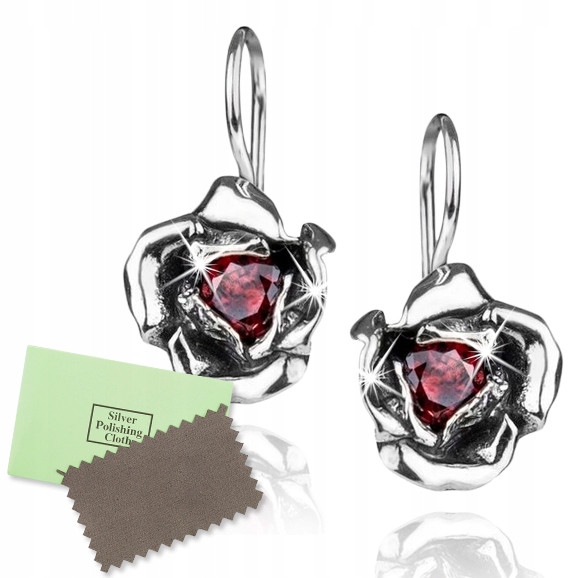 

Piękne Kolczyki srebrne Srebro PR.925 Róże