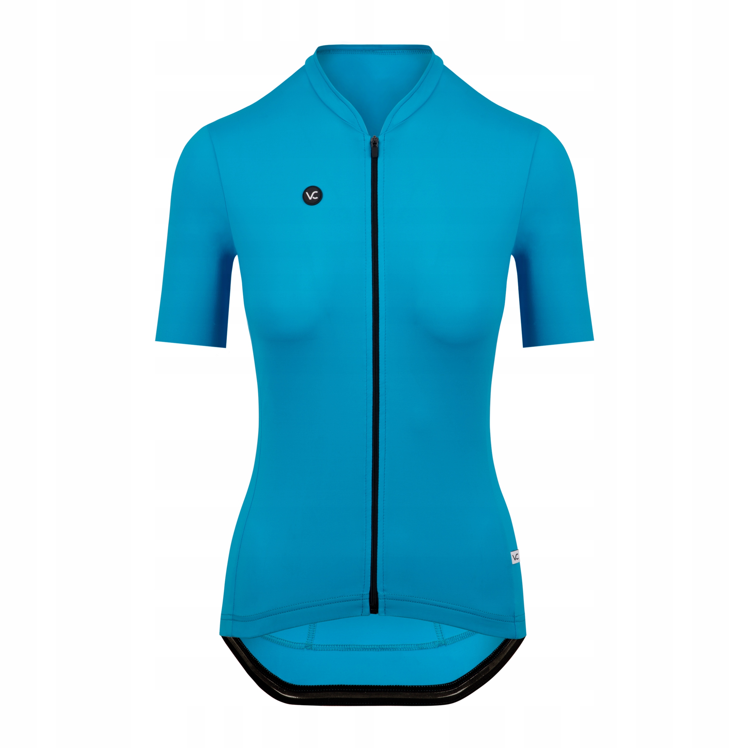 Koszulka kolarska damska turkus rowerowa VELCREDO