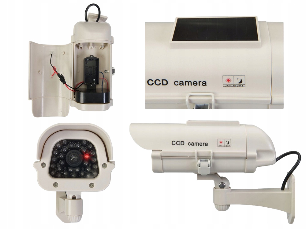 ATRAPA KAMERY SOLARNA MIGAJĄCA DIODA LED KAMERA Model 2600