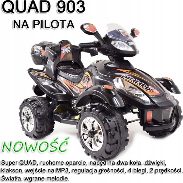 QUAD ELEKTRYCZNY WINNER 4 BIEGI 2 SILNIKI PILOT EAN (GTIN) 7416355698541