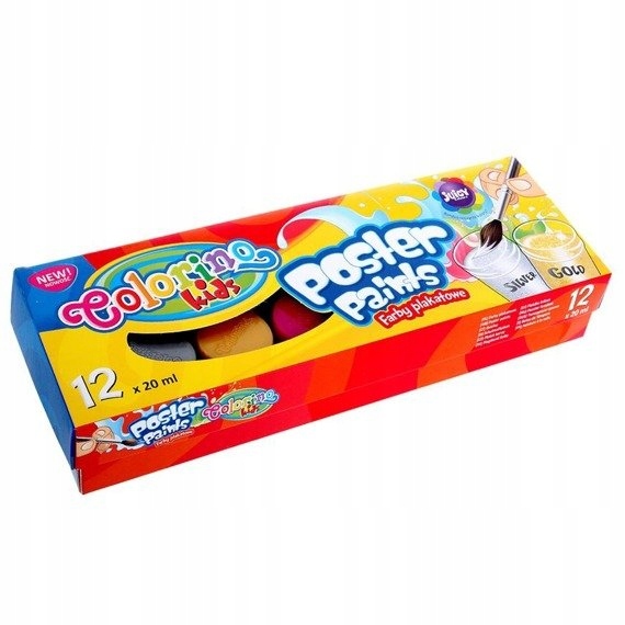FARBY PLAKATOWE COLORINO 12x20ml + PLASTELINA 12k EAN (GTIN) 5907690813239