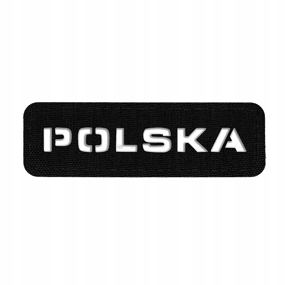 M-Tac Naszywka Polska (przechodzi na wylot) 25x80 Laser Cut Black