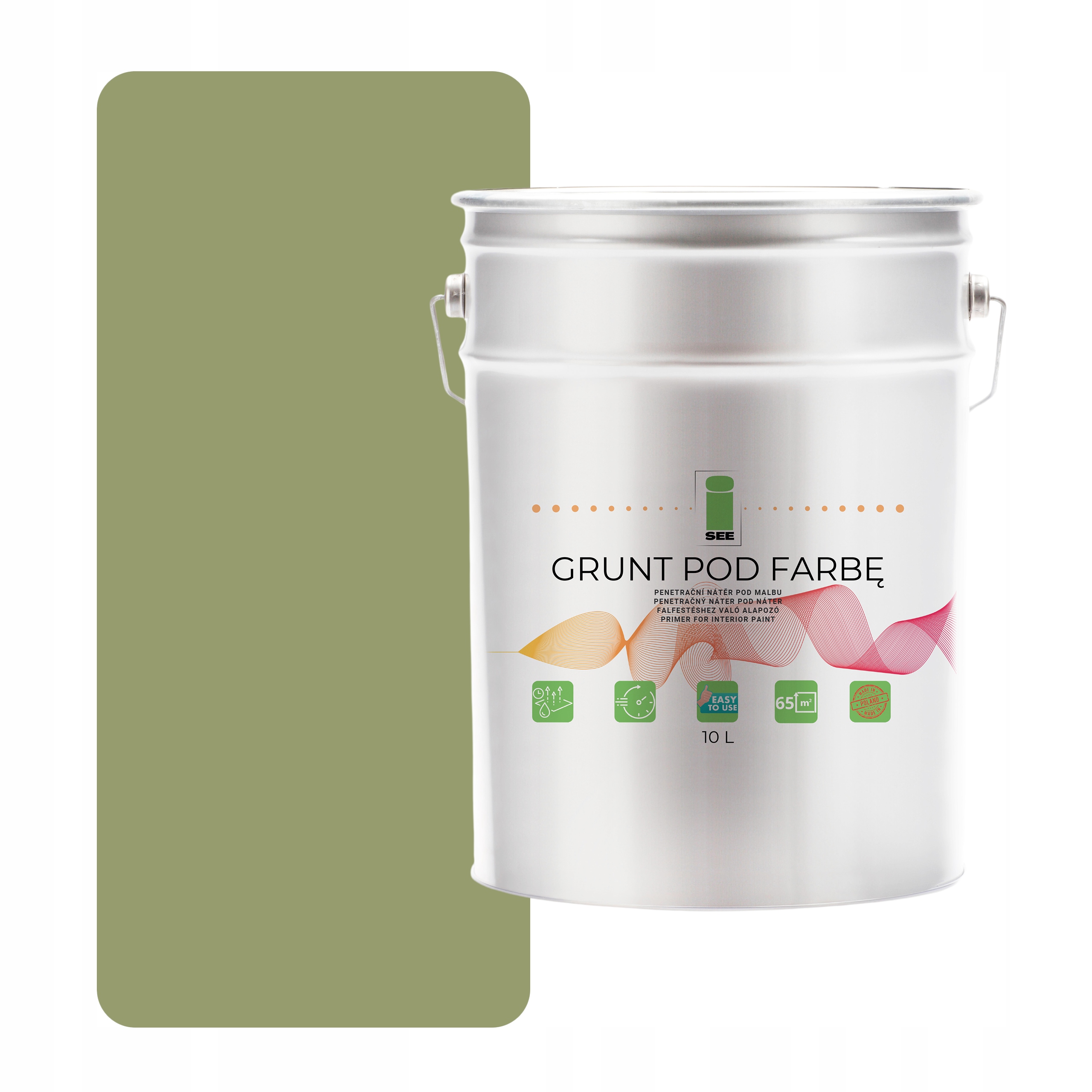 Podkladová Barva Silikonová Fasádní Zelená Pistáciová Zelená 10 L