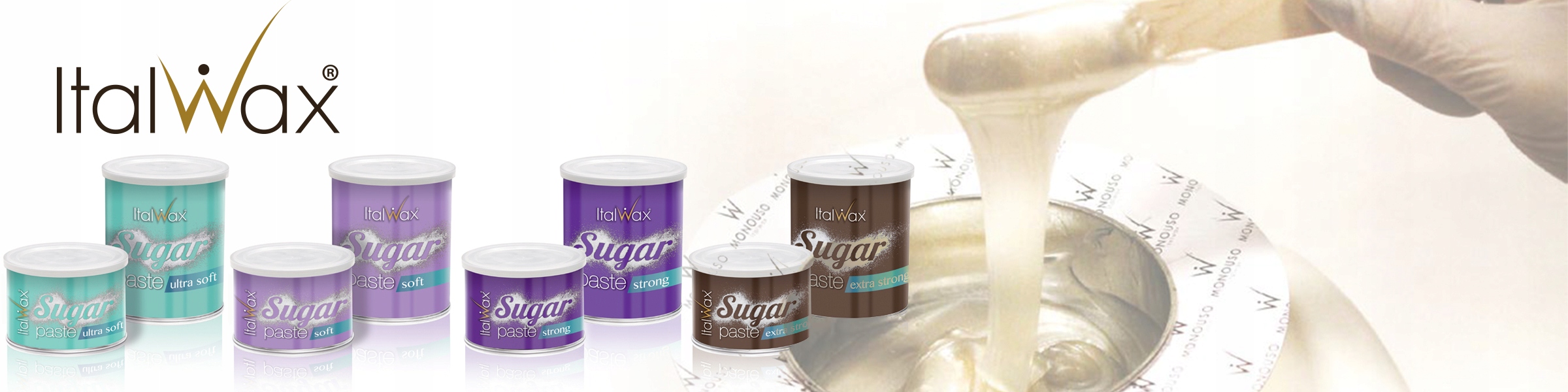 ITALWAX Pasta cukrowa do depilacji STRONG NA LATO Postać w puszce