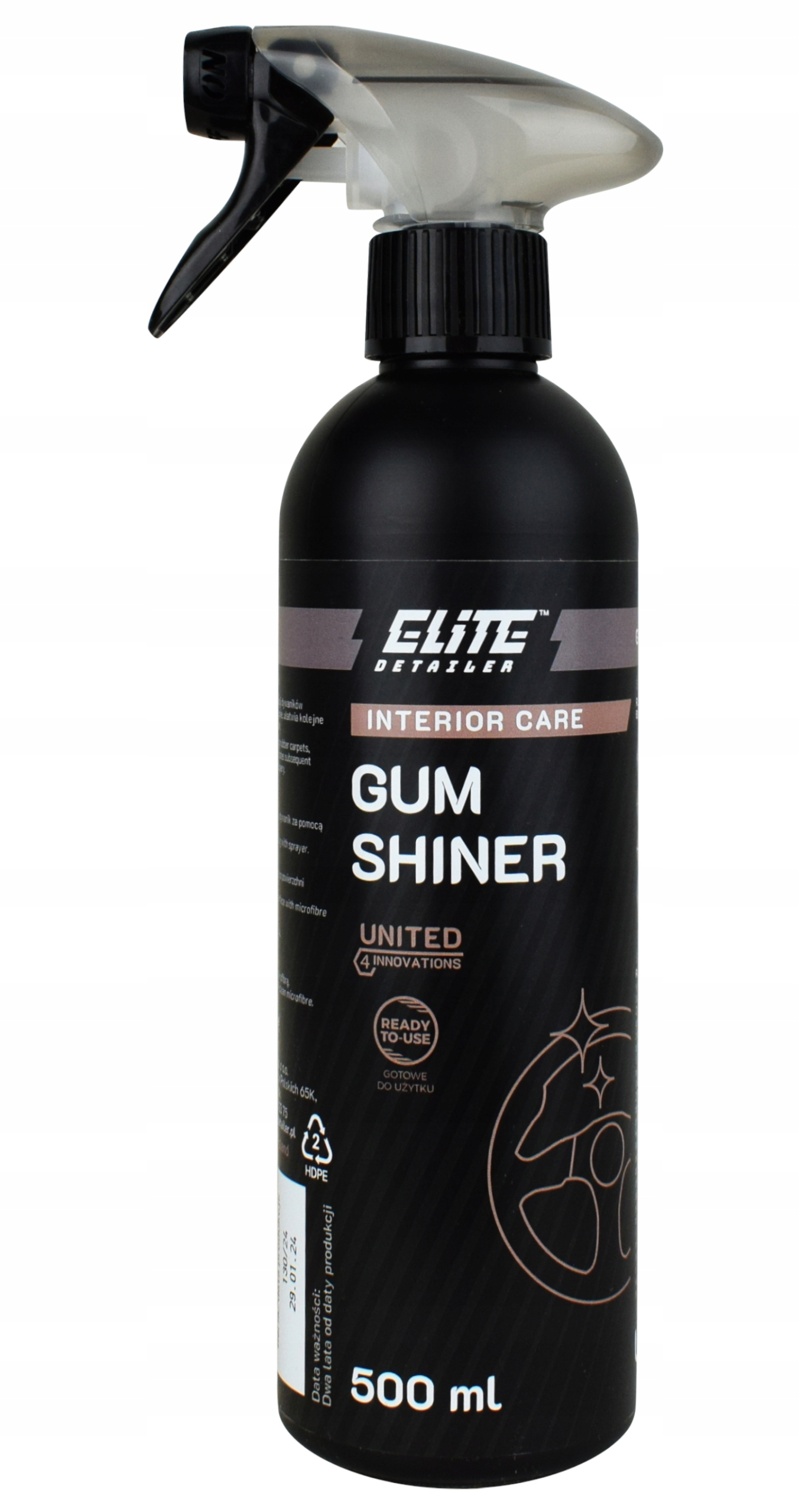 Elite Detailer Gum Shiner 500ml Czernidło do Dywaników Gumowych