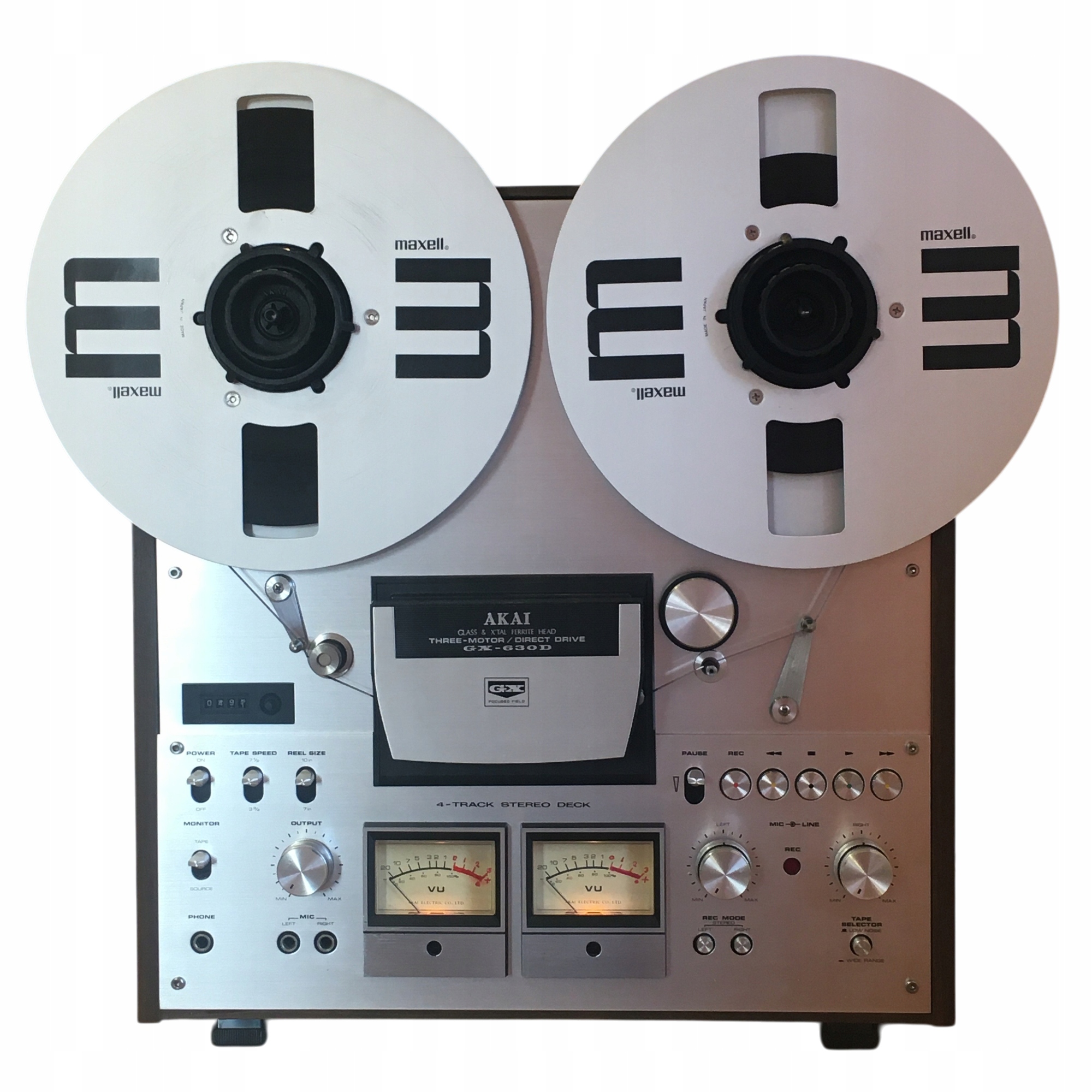 Magnetofon szpulowy Akai GX-630D PRO srebrny