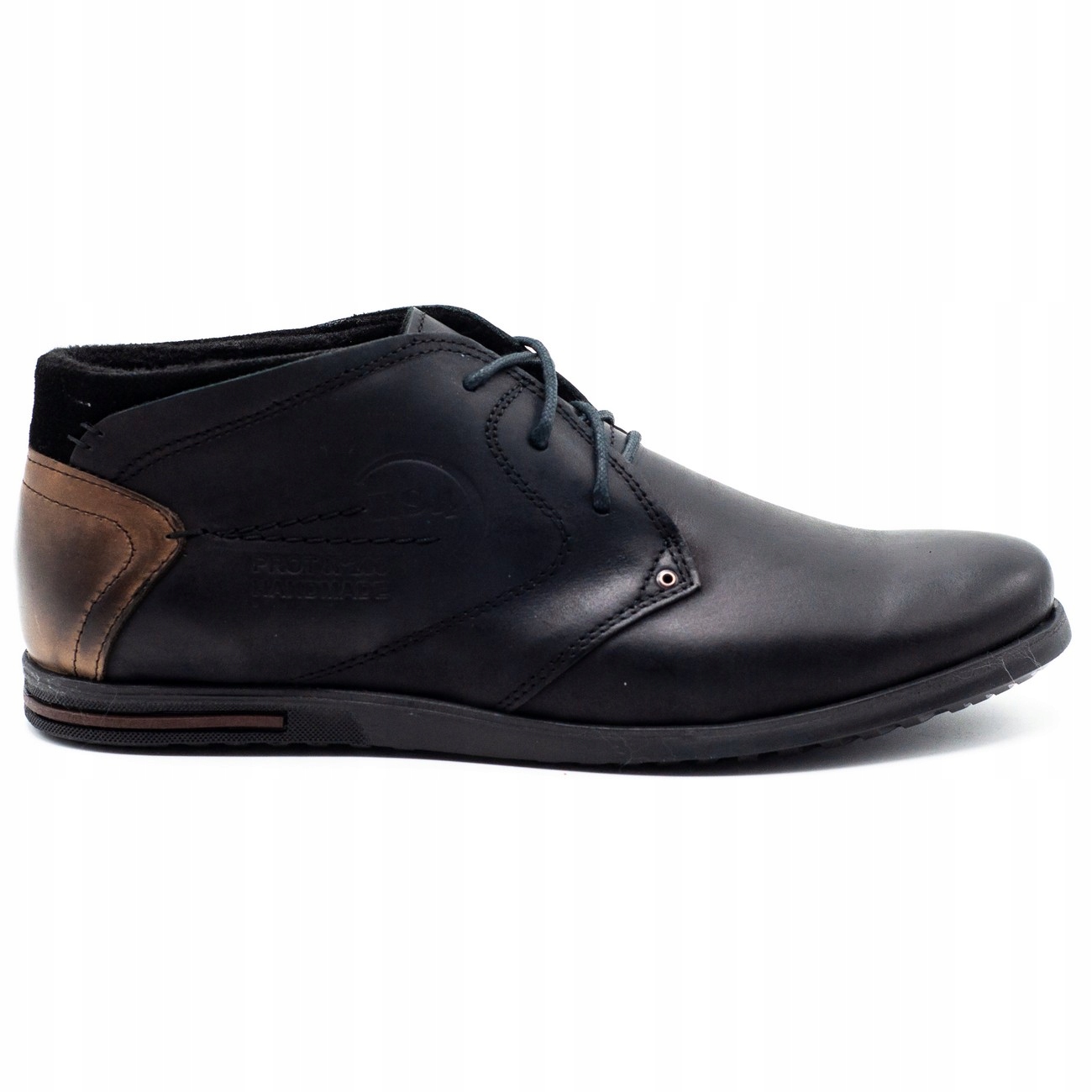 

Buty Męskie Ocieplane Skóra C37F Czarny Lico 41