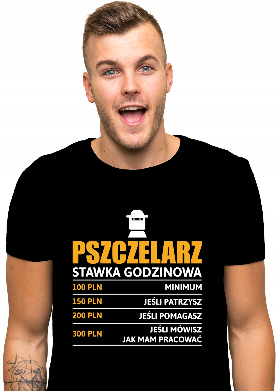 

koszulka Pszczelarz stawka godzinowa prezent