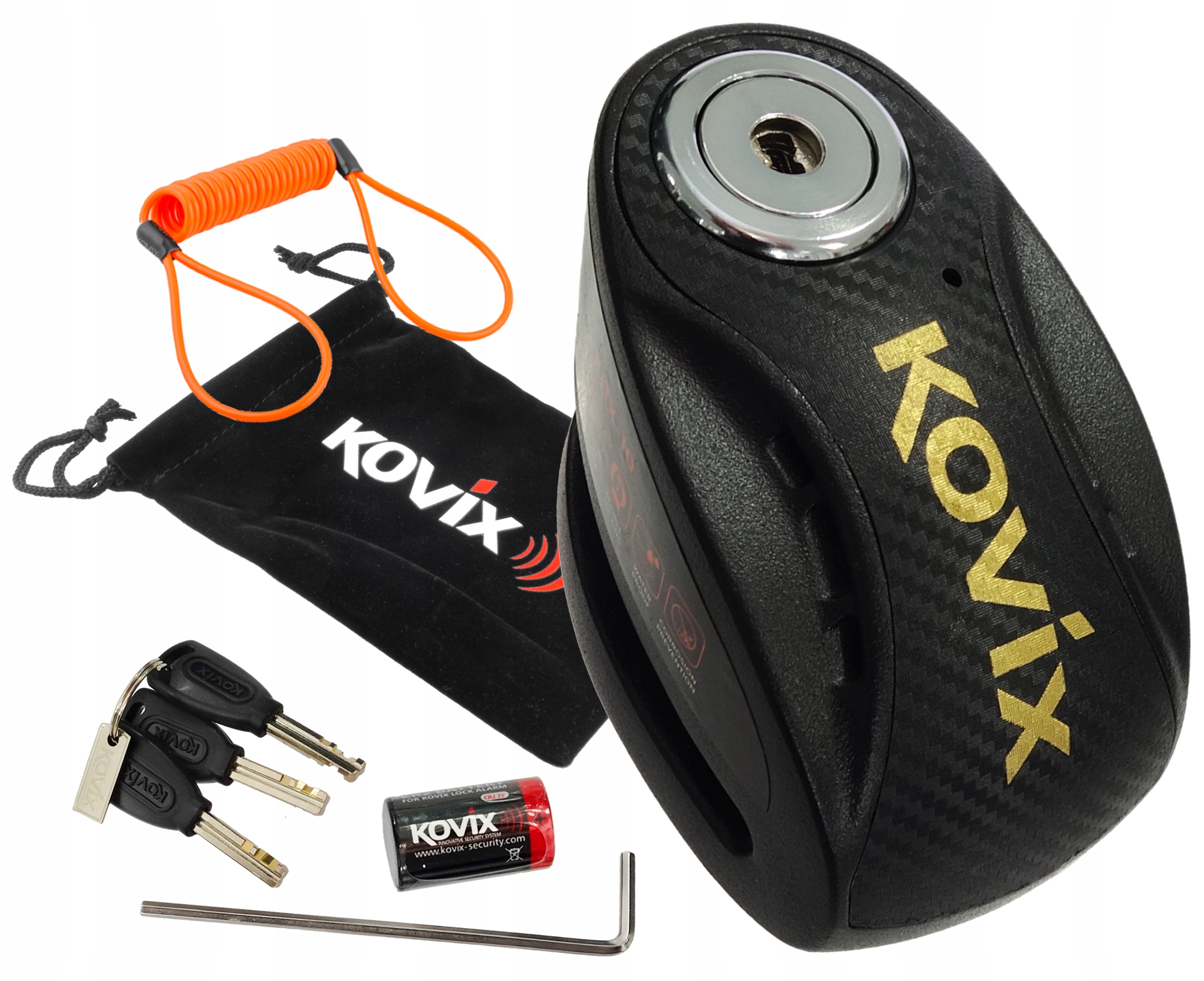 BLOKADA TARCZY HAMULCOWEJ KOVIX Z ALARMEM GRATISY Manufacturer Kovix