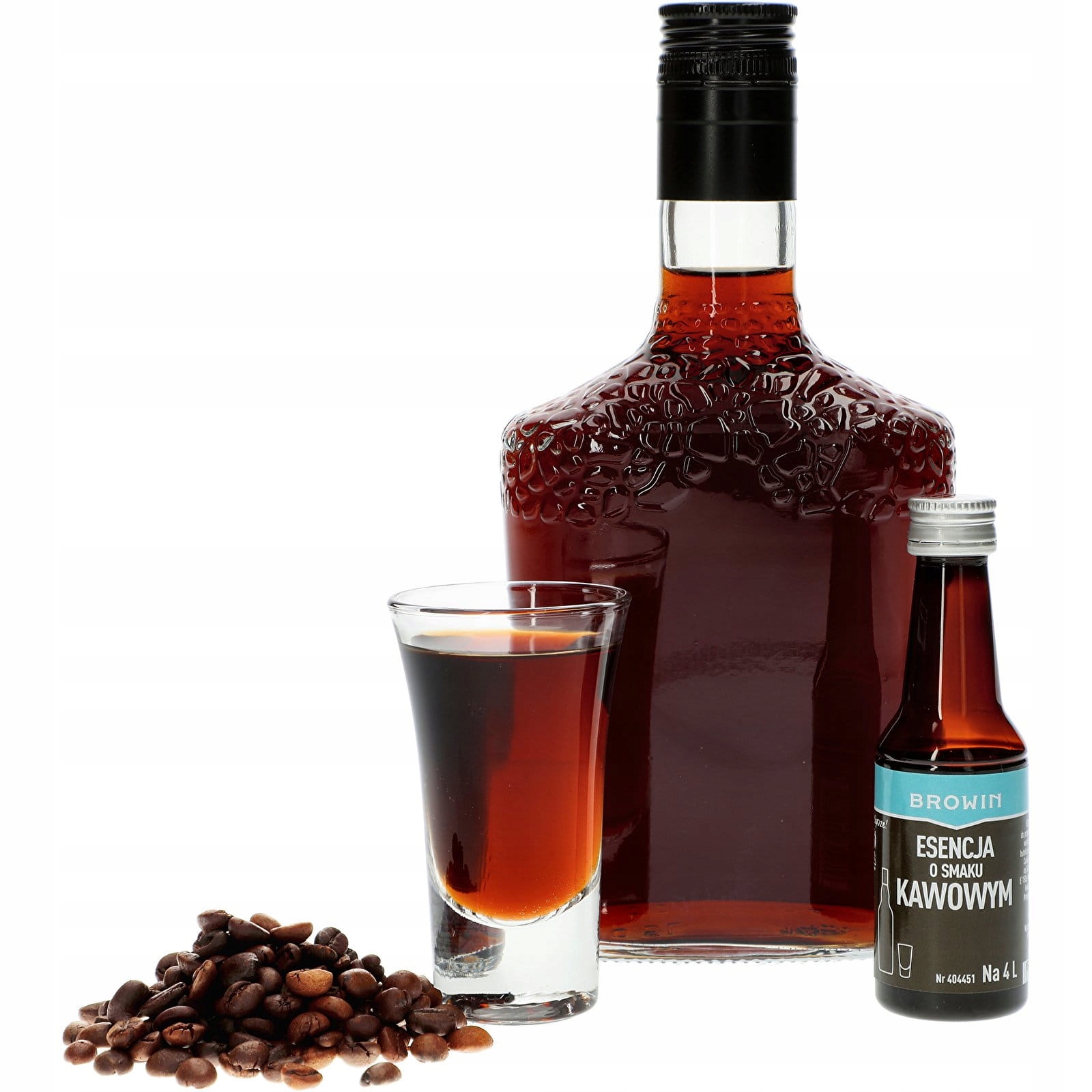 кавова есенція для спирту на 4л BROWIN торгова назва кавова ароматизована есенція на 4 л - 40 мл