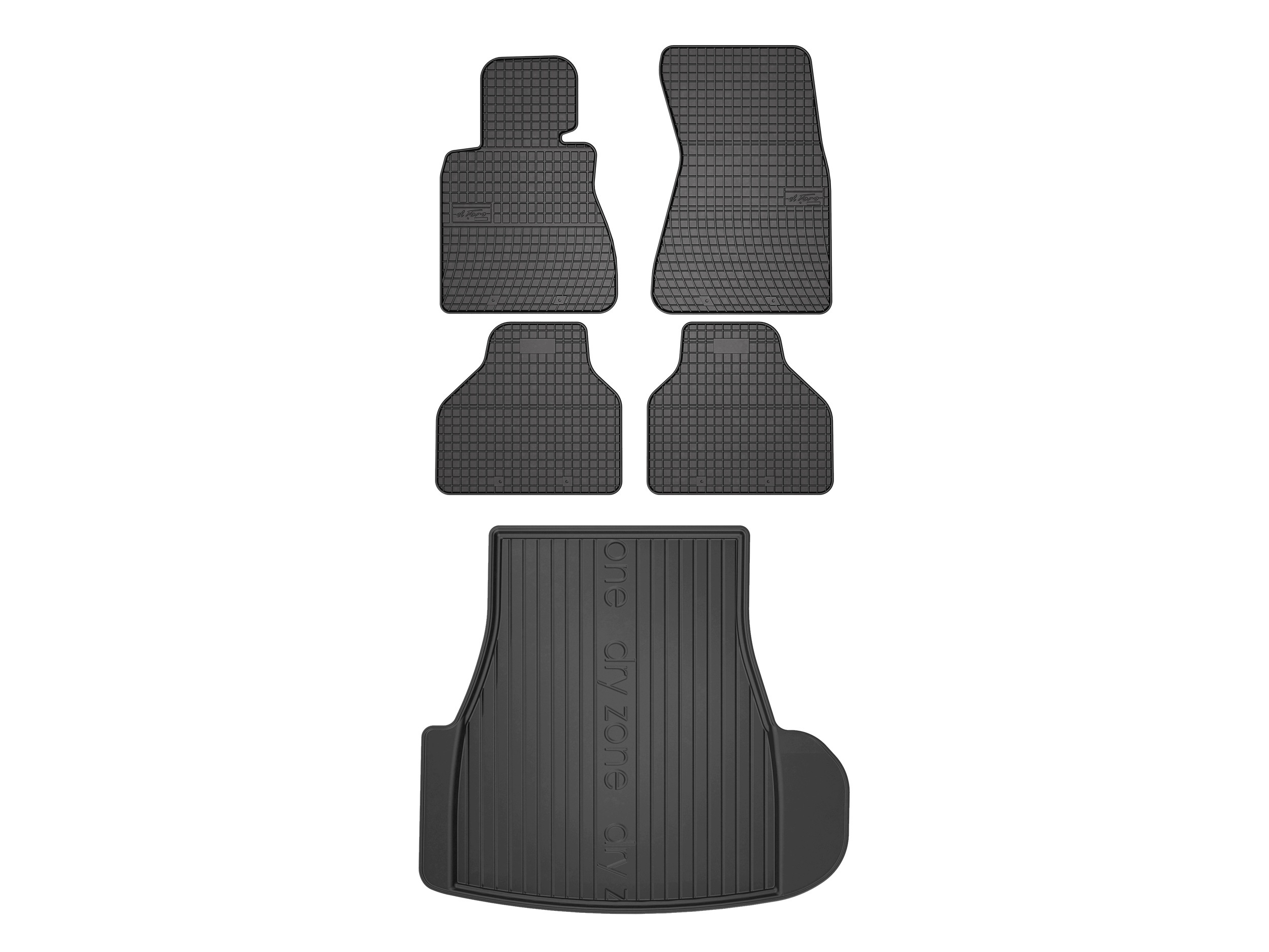 Koberčeky SolidPRO rohož DryZone pre: Bmw 7 E66 2001-2008 sedan 5 kusov