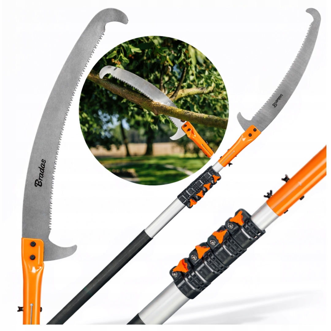 Teleskopická pila s hákem Bradas V-Series, nastavitelná do 5,5 m, čepel 360 mm