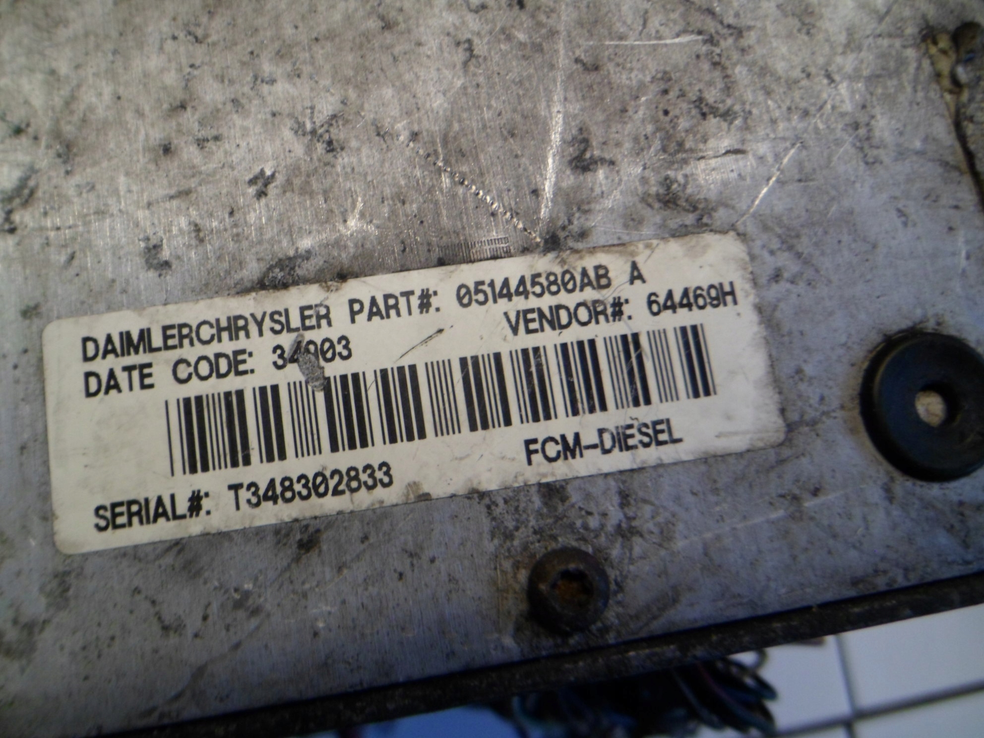 CHRYSLER VOYAGER IV 2.5 CRD Module fusibles Module BSI 05144580AB