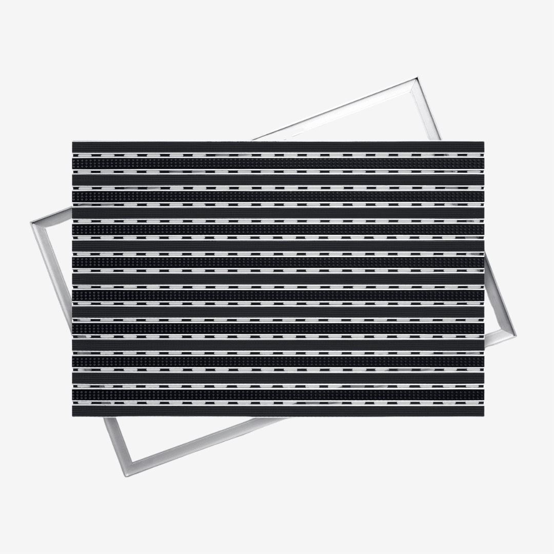 Polentex Aluminiowa Wycieraczka Szczotka Guma: 90x60, 17mm Z Ramką