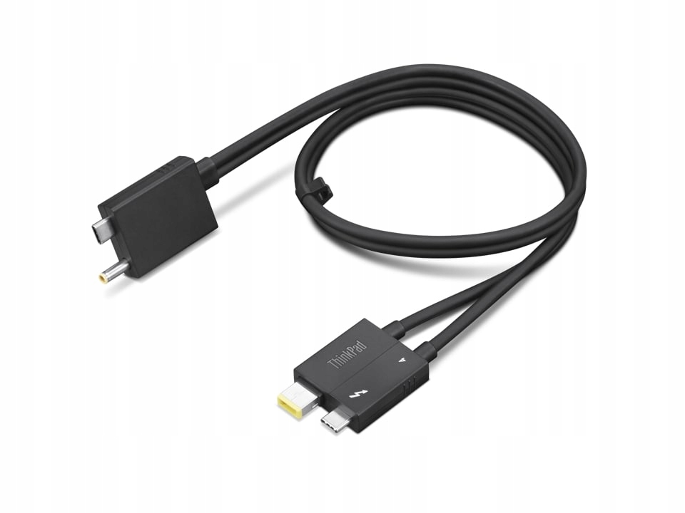 Kabel rozdzielający Lenovo ThinkPad Thunderbolt 4, 0,7 m, czarny
