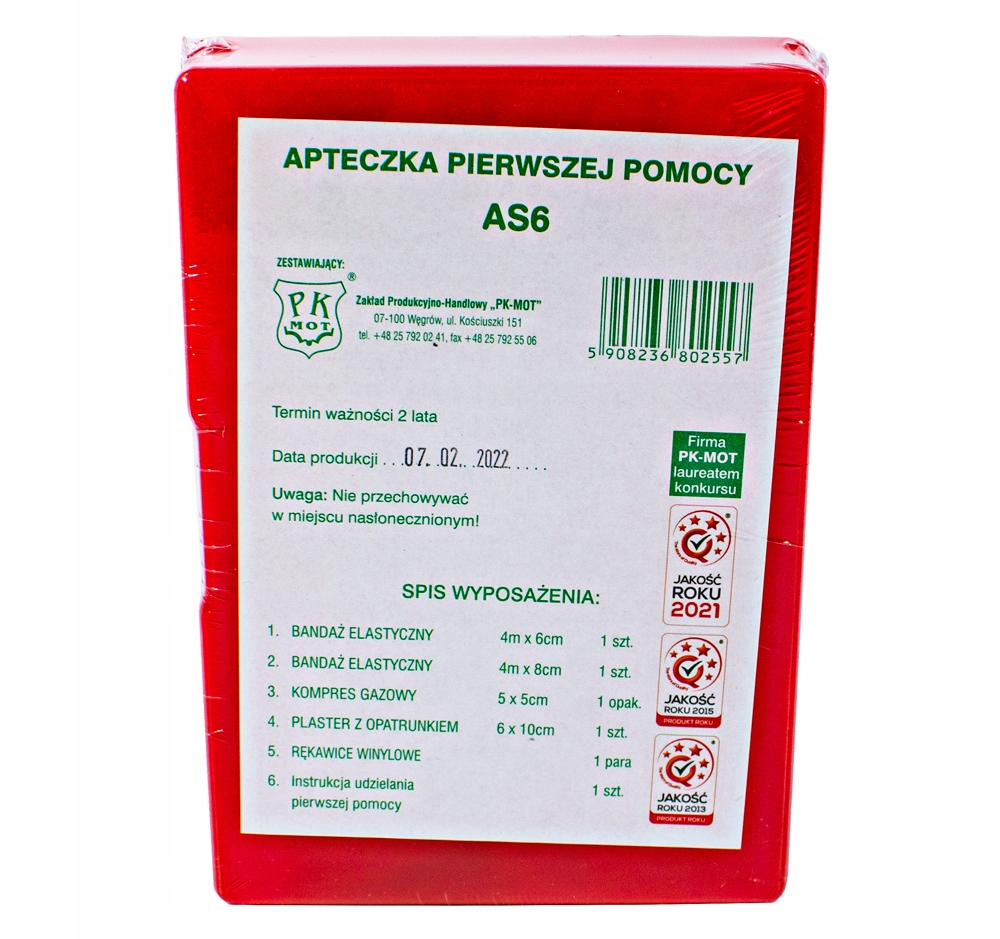 GAŚNICA PROSZKOWA BC 1 KG PRODUKCJA 2024 OGNIOCHRON Z APTECZKĄ PLASTIKOWĄ Producent Pk-mot