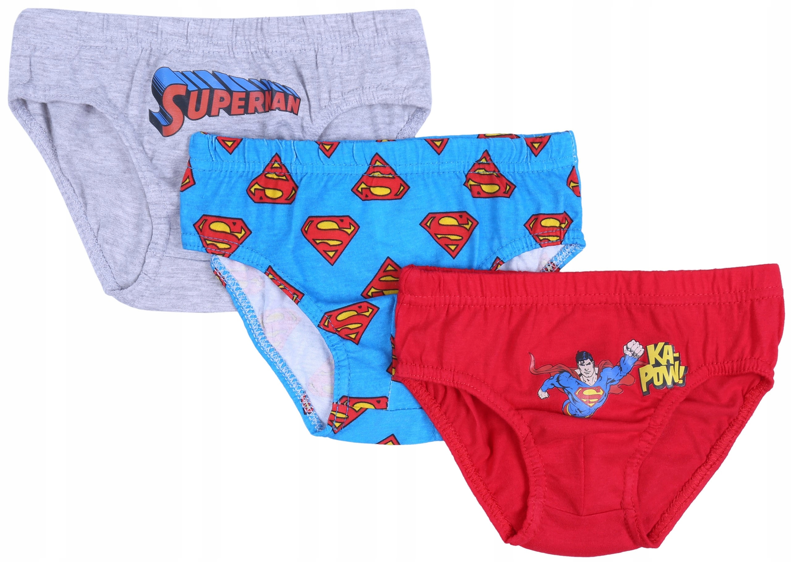 

3x slipy chłopięce Superman 7-8 lat 128 cm