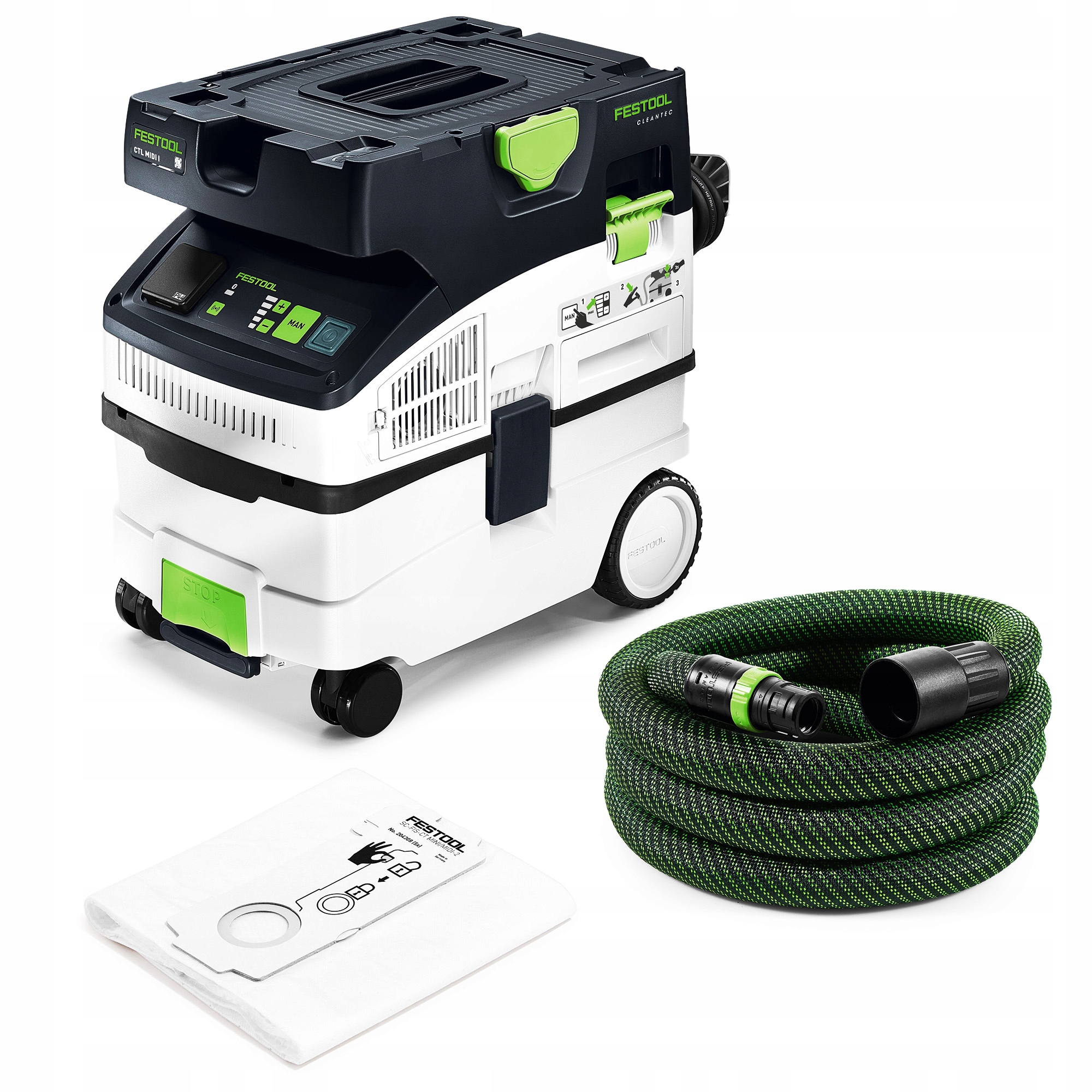 Odkurzacz Warsztatowy Festool Ctl MIDI I 578309 Przemysłowy Nowa Wersja