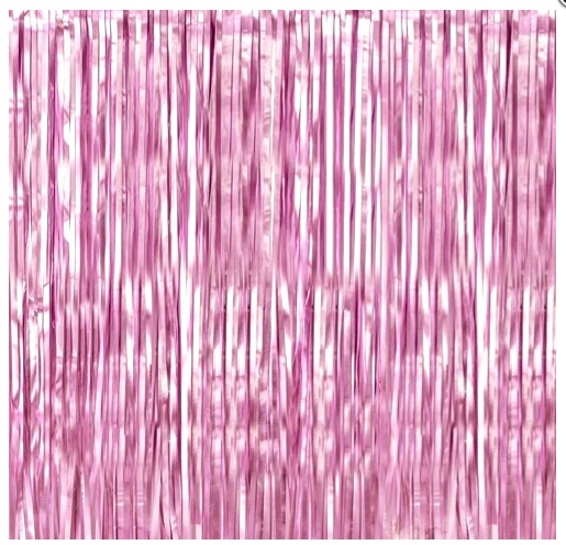 KURTYNA zasłona imprezowa JASNY RÓŻ ROSE GOLD