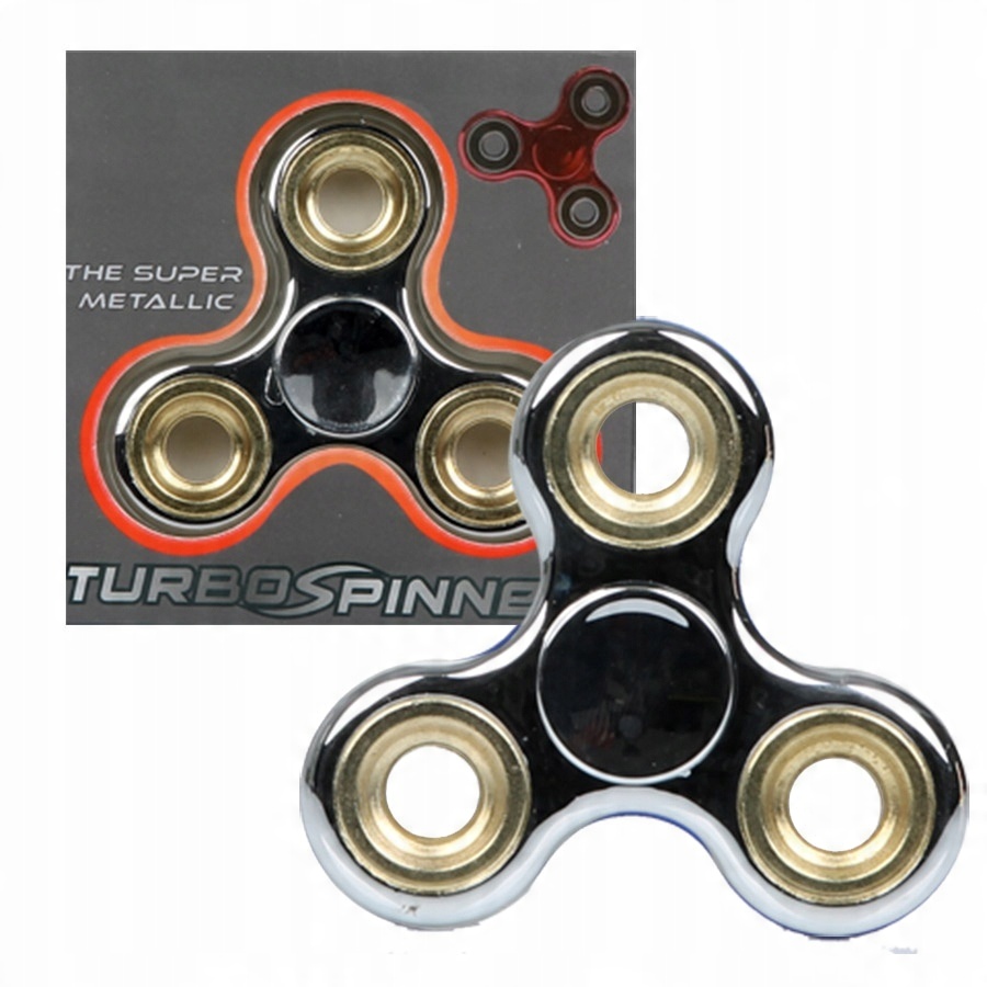 

Fidget spinner, zabawka obrotowa srebrny Turbo