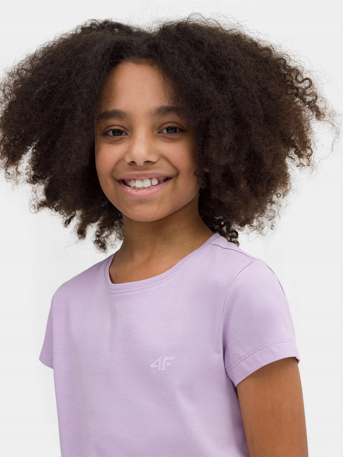 KOSZULKA DZIEWCZĘCA 4F T-SHIRT BAWEŁNA 128 Materiał dominujący bawełna