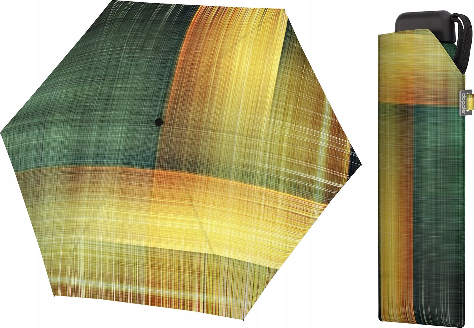 Kapesní deštník Doppler Carbonsteel Mini Noble Check Pink