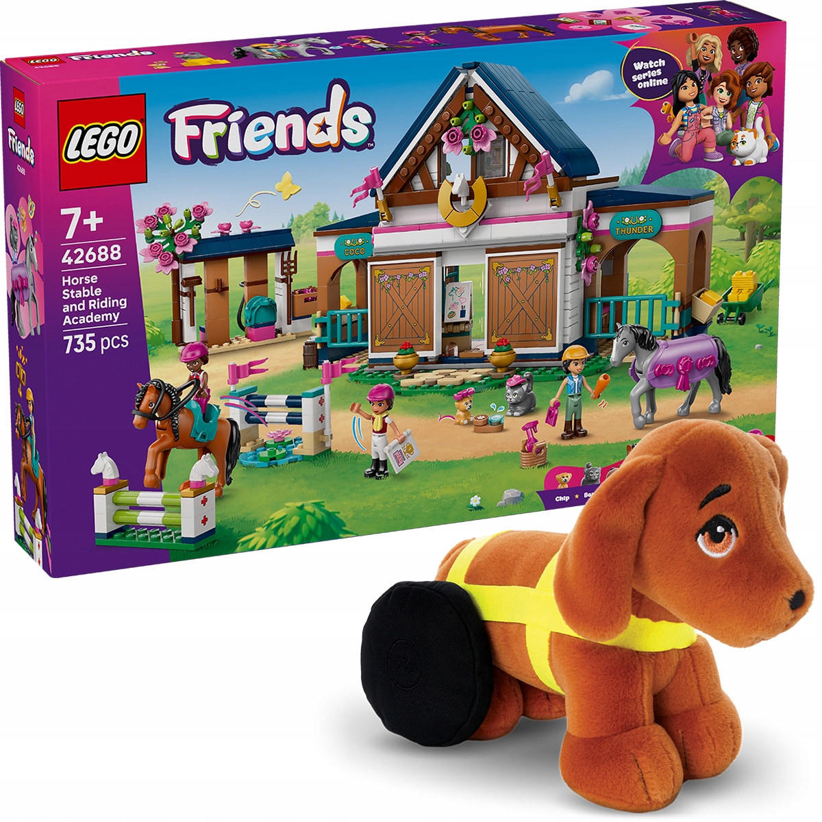 Lego Friends Stájní a jezdecká školka 42688 Plyšák Pejsek