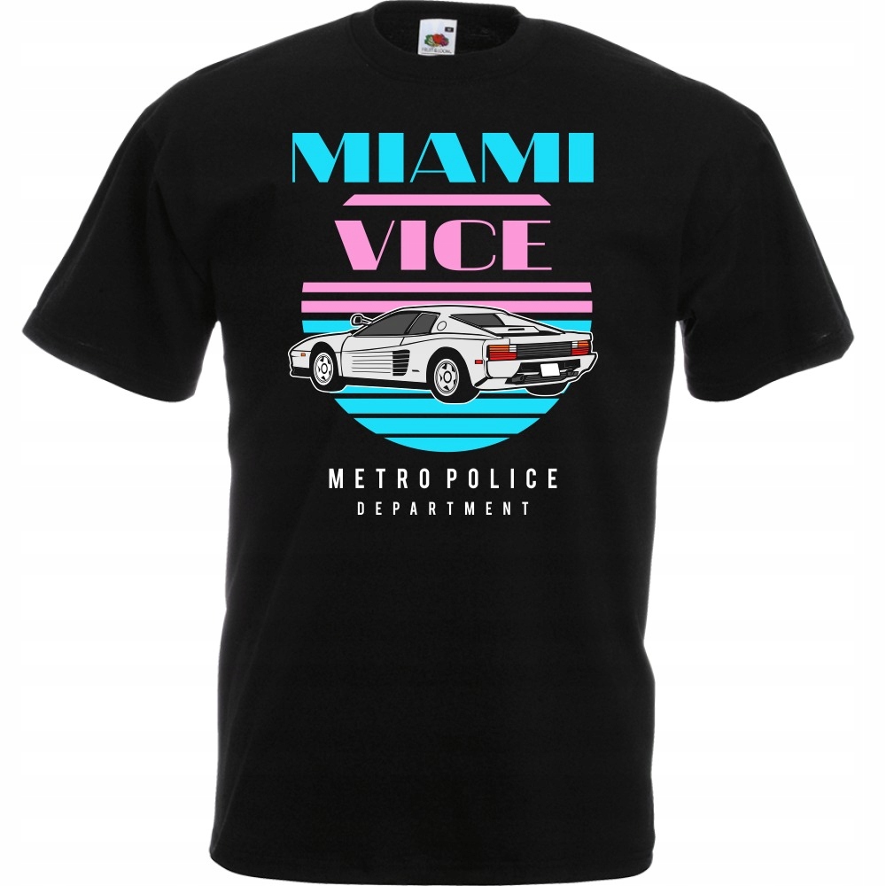 

Koszulka Miami vice auto samochód L czarna