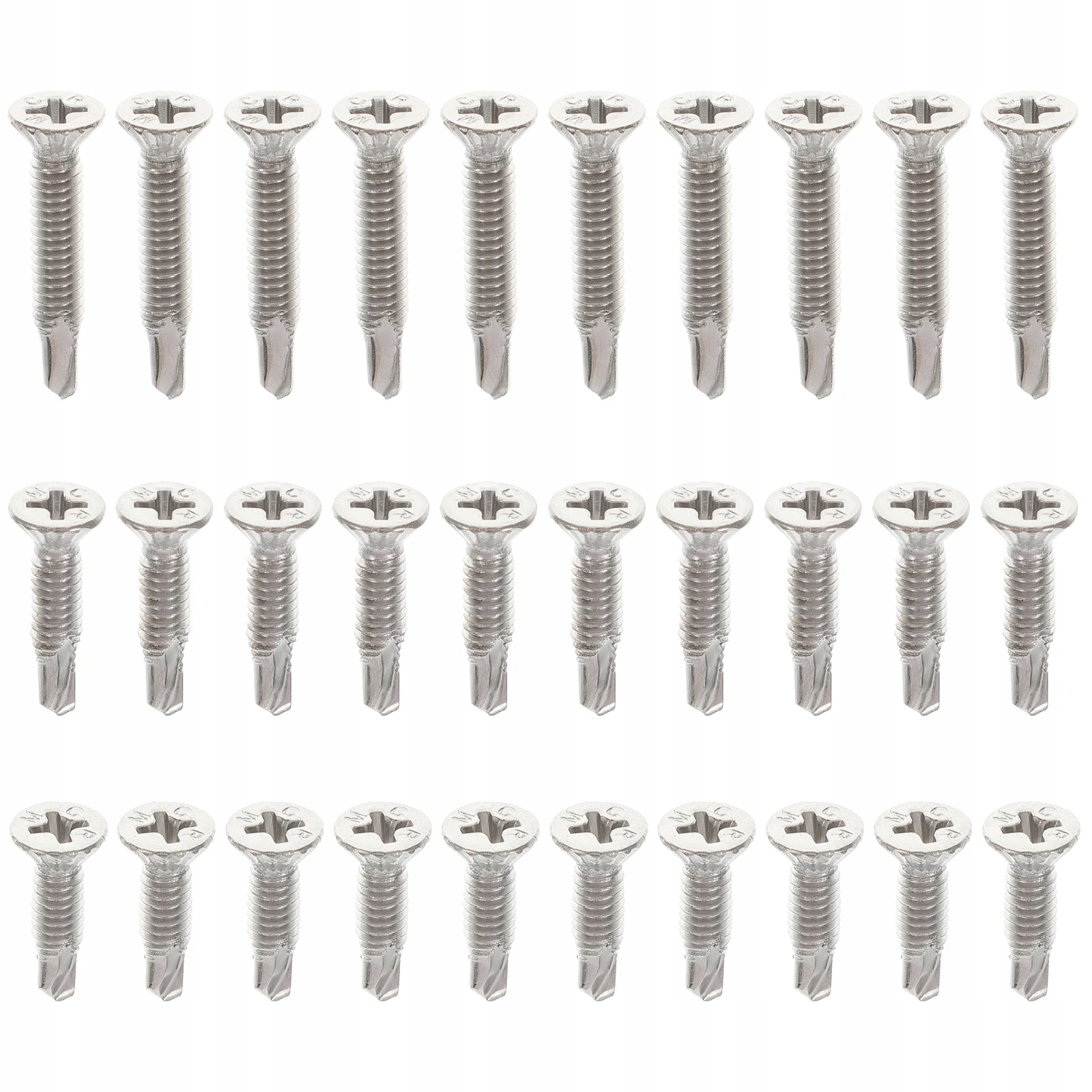 WKRĘTY ZE STALI NIERDZEWNEJ WIERTŁA Z ŁĄŻKIEM DO METALU