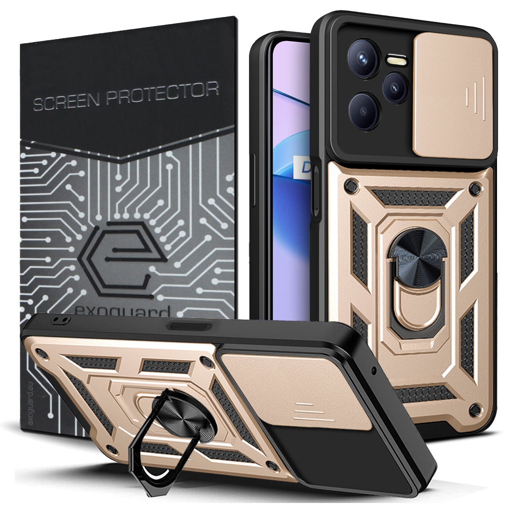 

Case Etui Pancerne Obudowa+szkło do Realme C35
