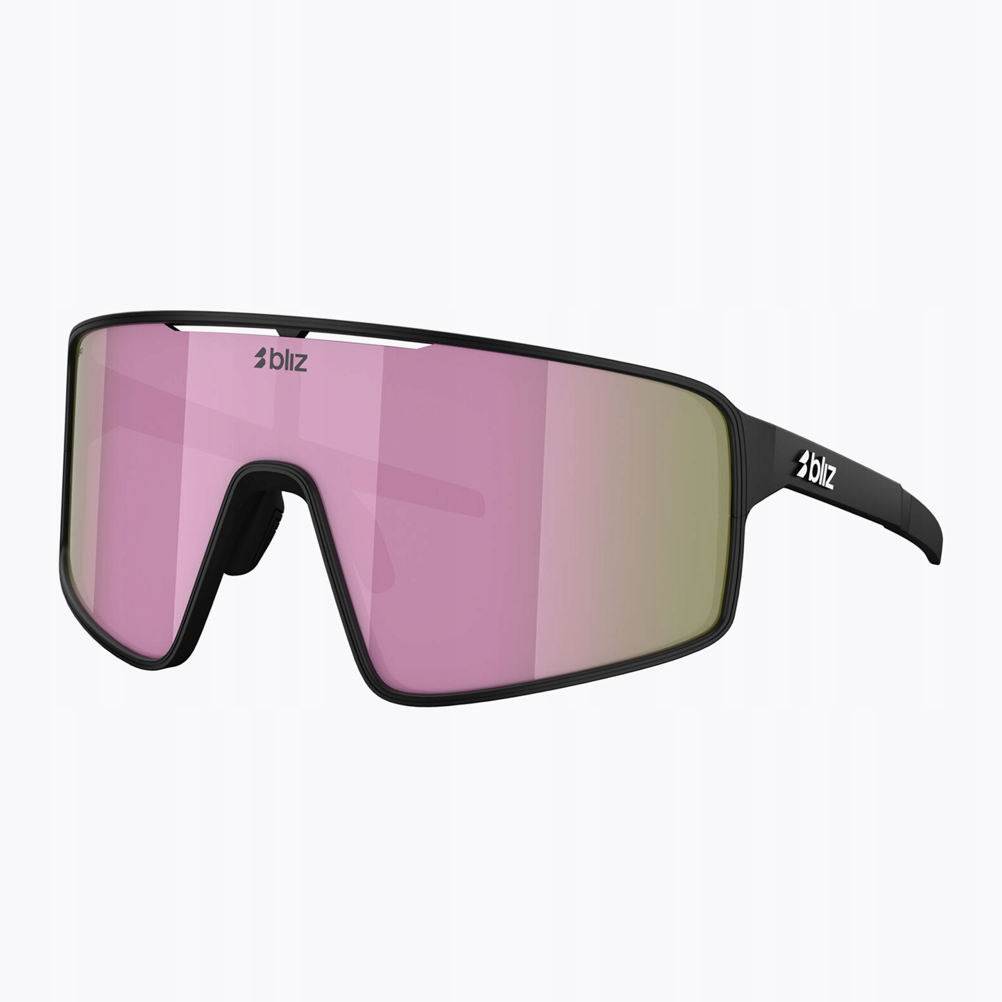 Sluneční brýle Bliz P001S matte black/brown pink zrcadlové