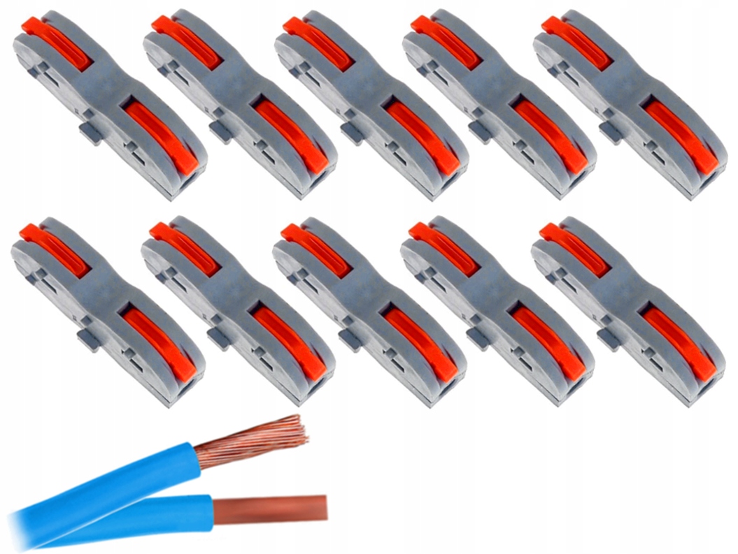 SZYBKOZŁĄCZKA ZŁĄCZKA KOSTKA ELEKTRYCZNA PRZELOTOWA OŚWIETLENIOWA 1-1