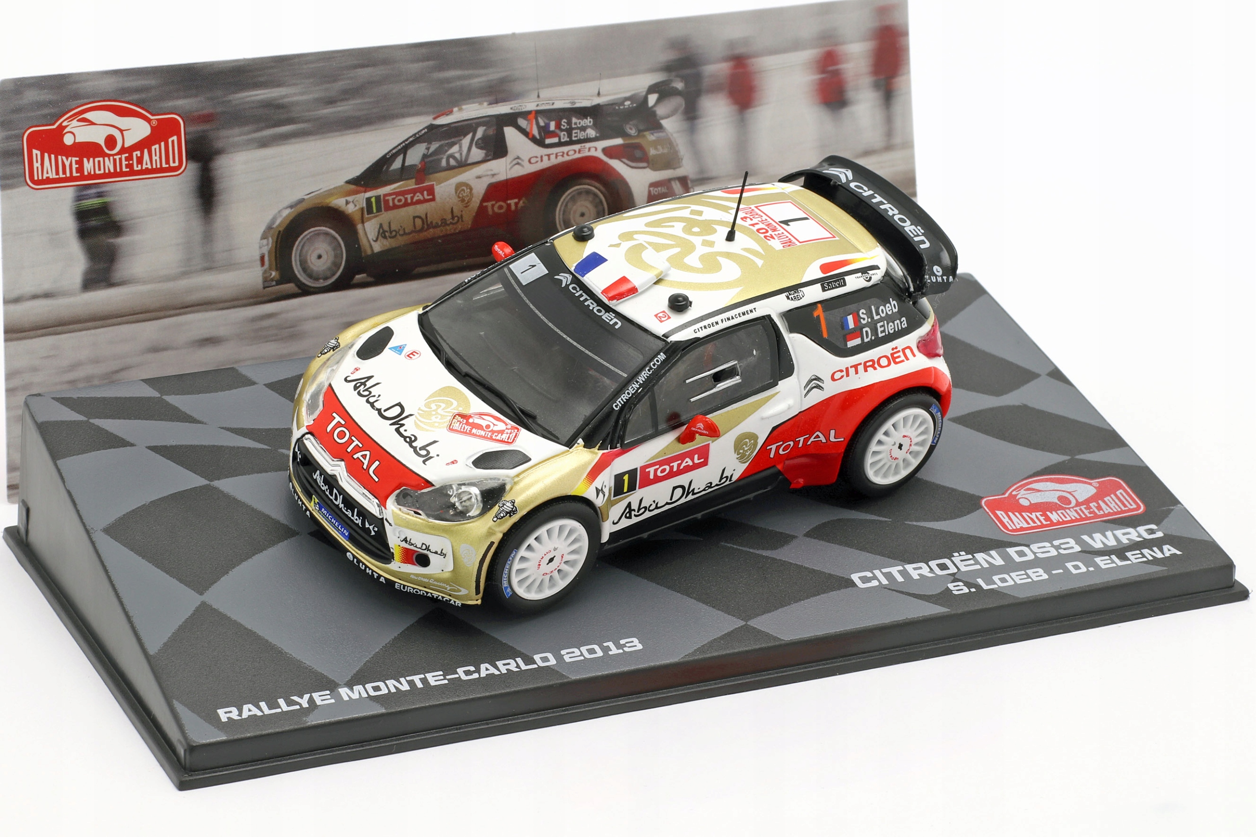 Altaya Citroen DS3 WRC#1 Loeb Monte Carlo '13 1:43