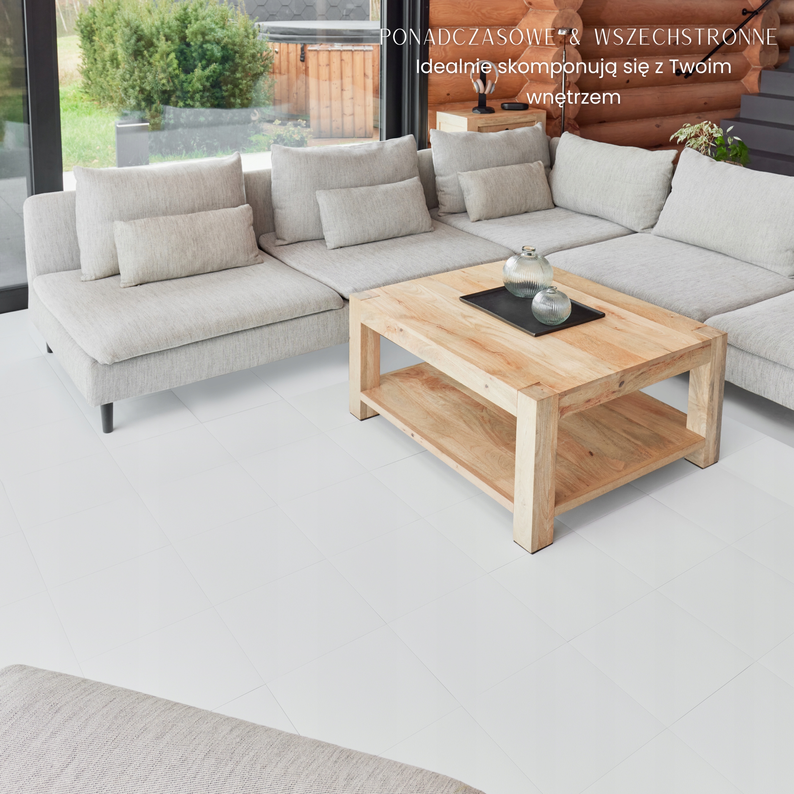 Płytki Winylowe Samoprzylepne 5m² BIAŁE KARO Kafle Wodoodporne podłogowe Producent inny