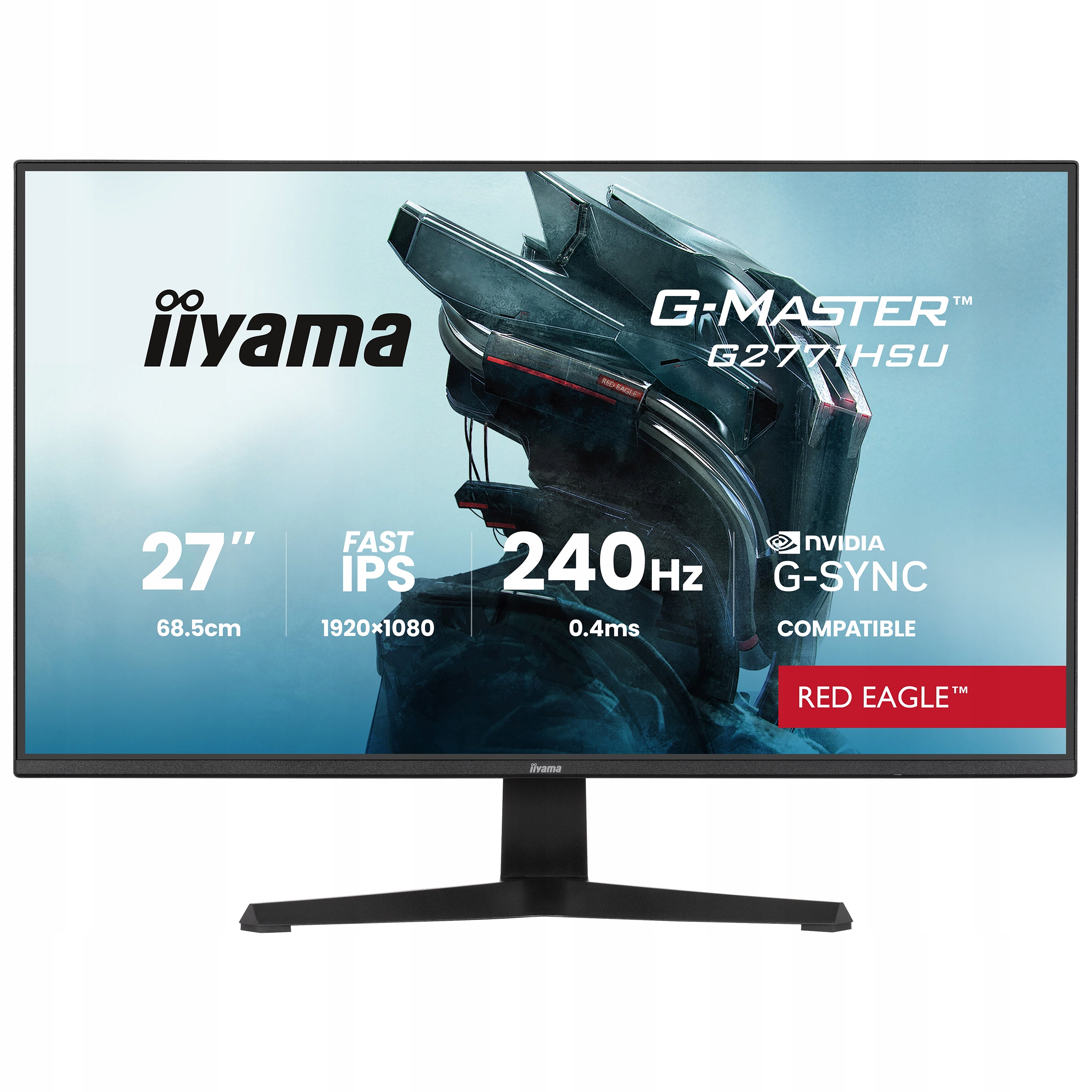Monitor 27" iiyama G-Master G2771HSU-B1 Fhd Ips Led 240 Hz 0,4 ms Hdmi