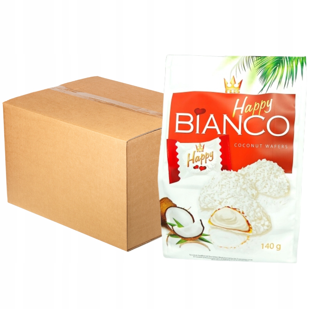 Levně Flis Happy Bianco kokosové oplatky 140 g x 10 kusů