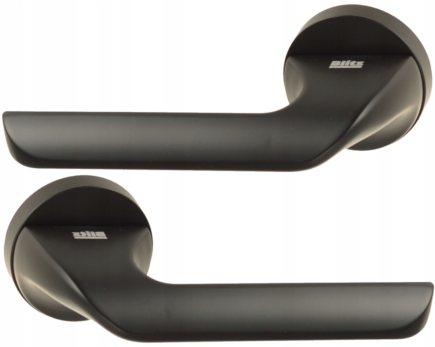 Dveřní Klika Coral Kulatá, Černá Barva, Zesílená