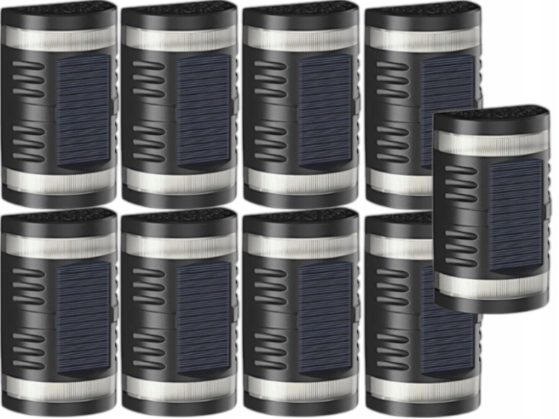 9 x Solární nástěnné svítidlo Terasové Led Snímač Den/Noc