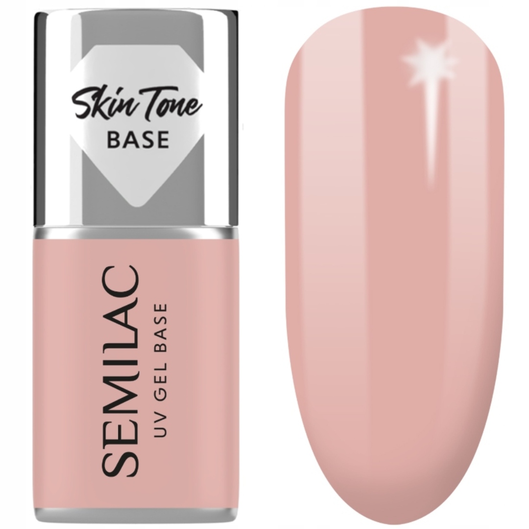 Semilac Baza do lakierów hybrydowych Skin Tone Cover Base Pale Beige