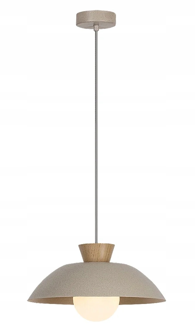 Rabalux Skandinávská závěsná lampa Golnar Béžová 1xG9 5W Dřevěný akcent