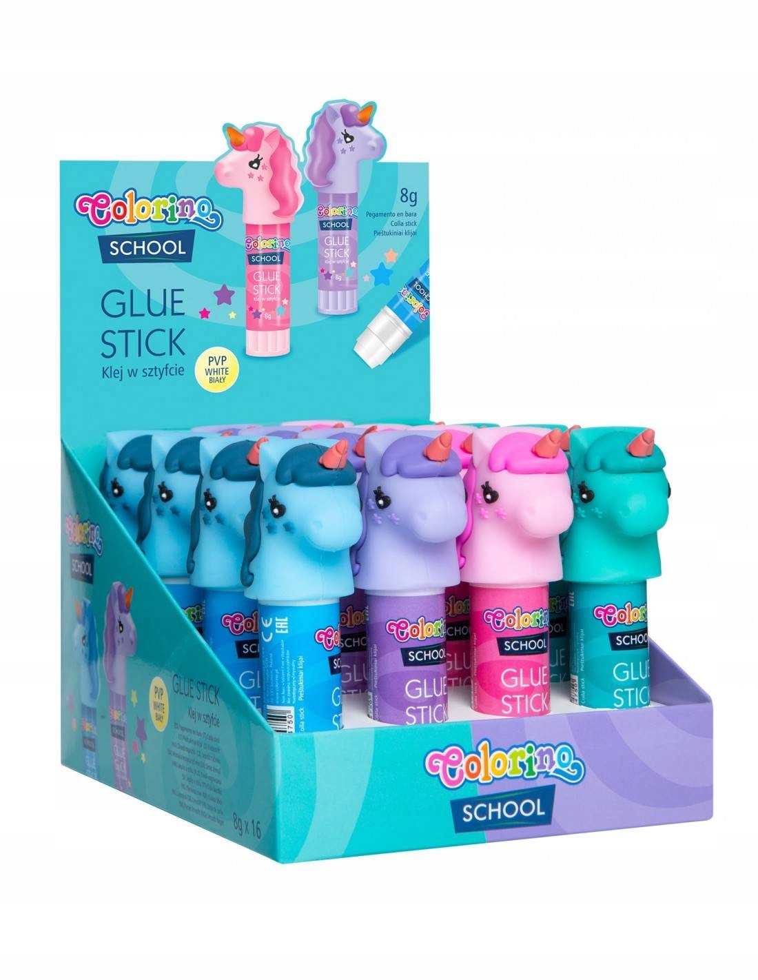Klej Colorino w sztyfcie Jednorożec 8 gram Marka Colorino