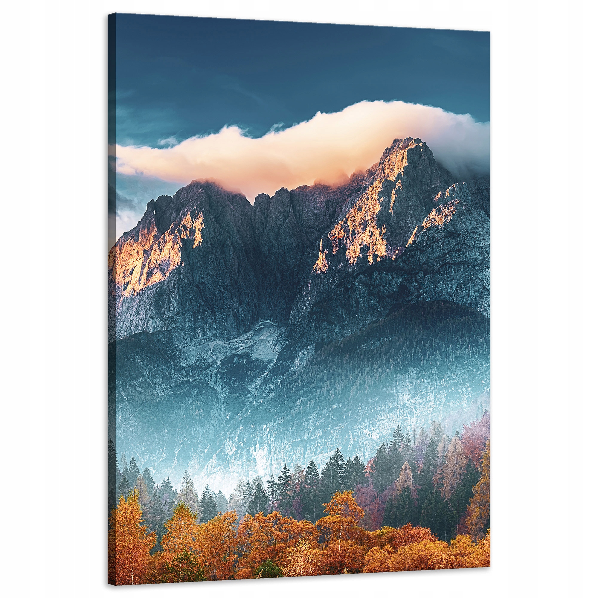 Obraz na plátně Hory Nebe Les Příroda 60x90 cm