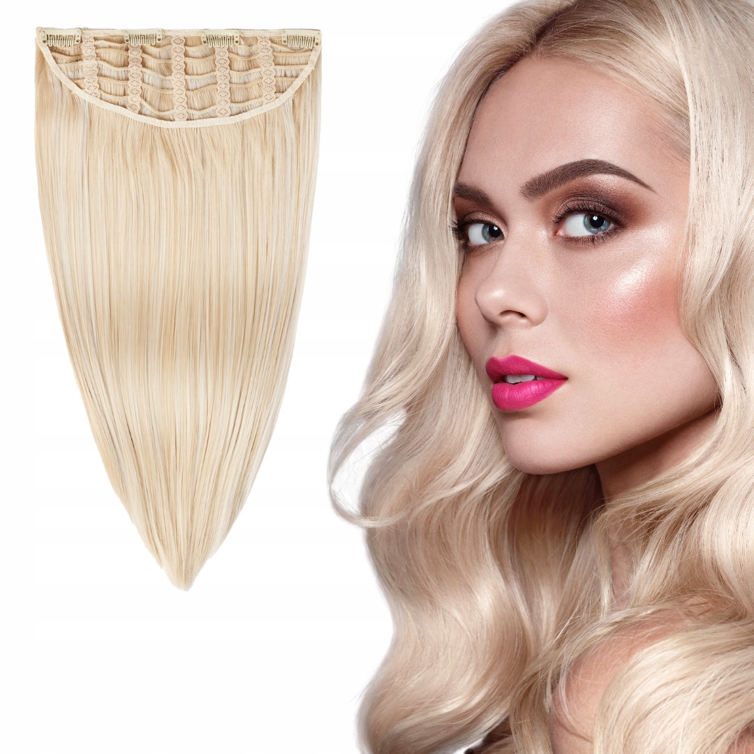 

Włosy syntetyczne taśma Clip In #platinum baleyage