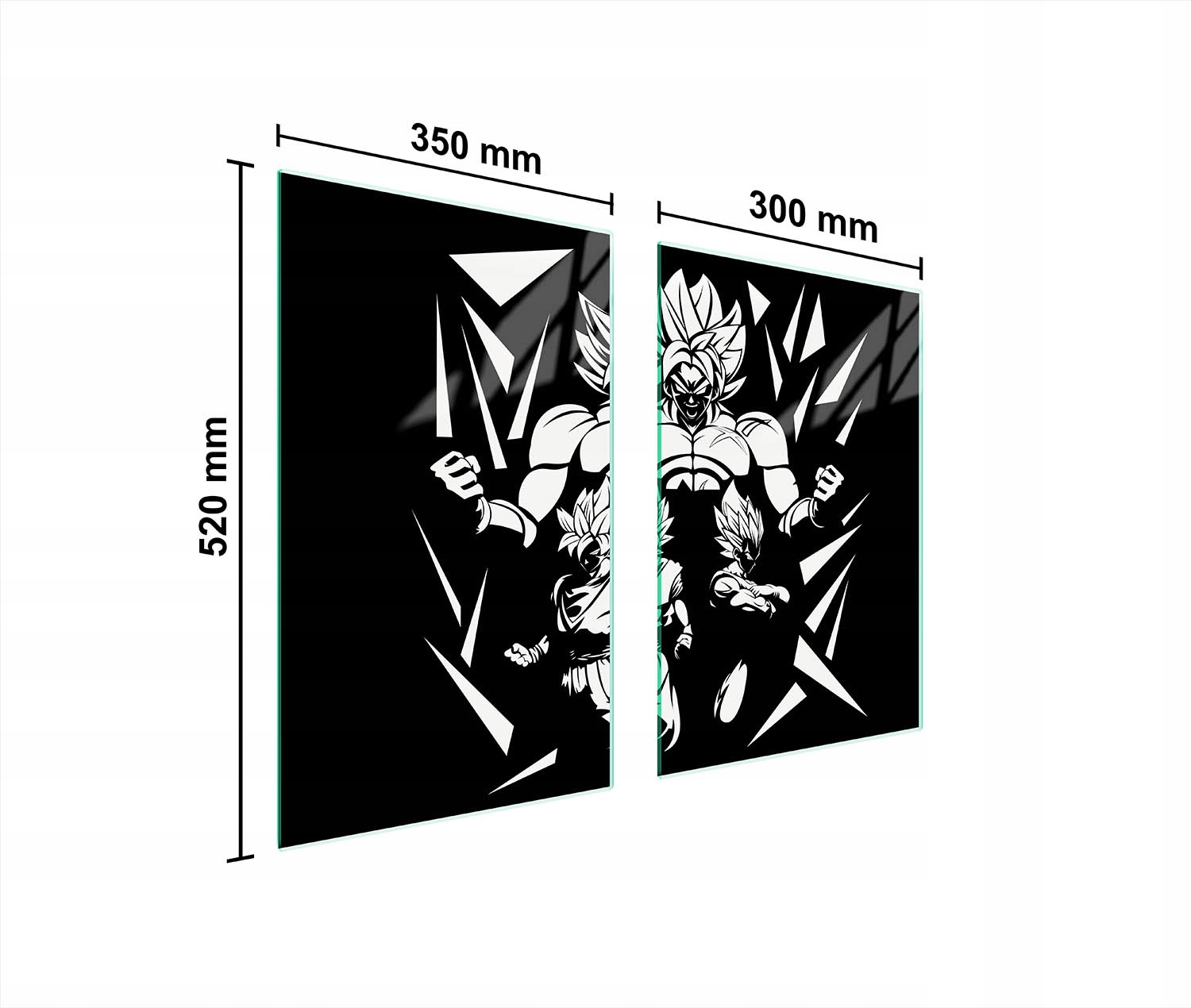 Skleněná Ochranná Deska Do Kuchyně 65x52 Anime
