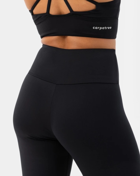 Klasyczne legginsy sportowe z wysokim stanem S