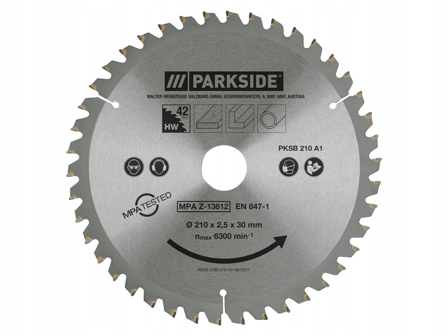 

Parkside Tarcza do ukośnicy fi Ø210mm 42 zęby