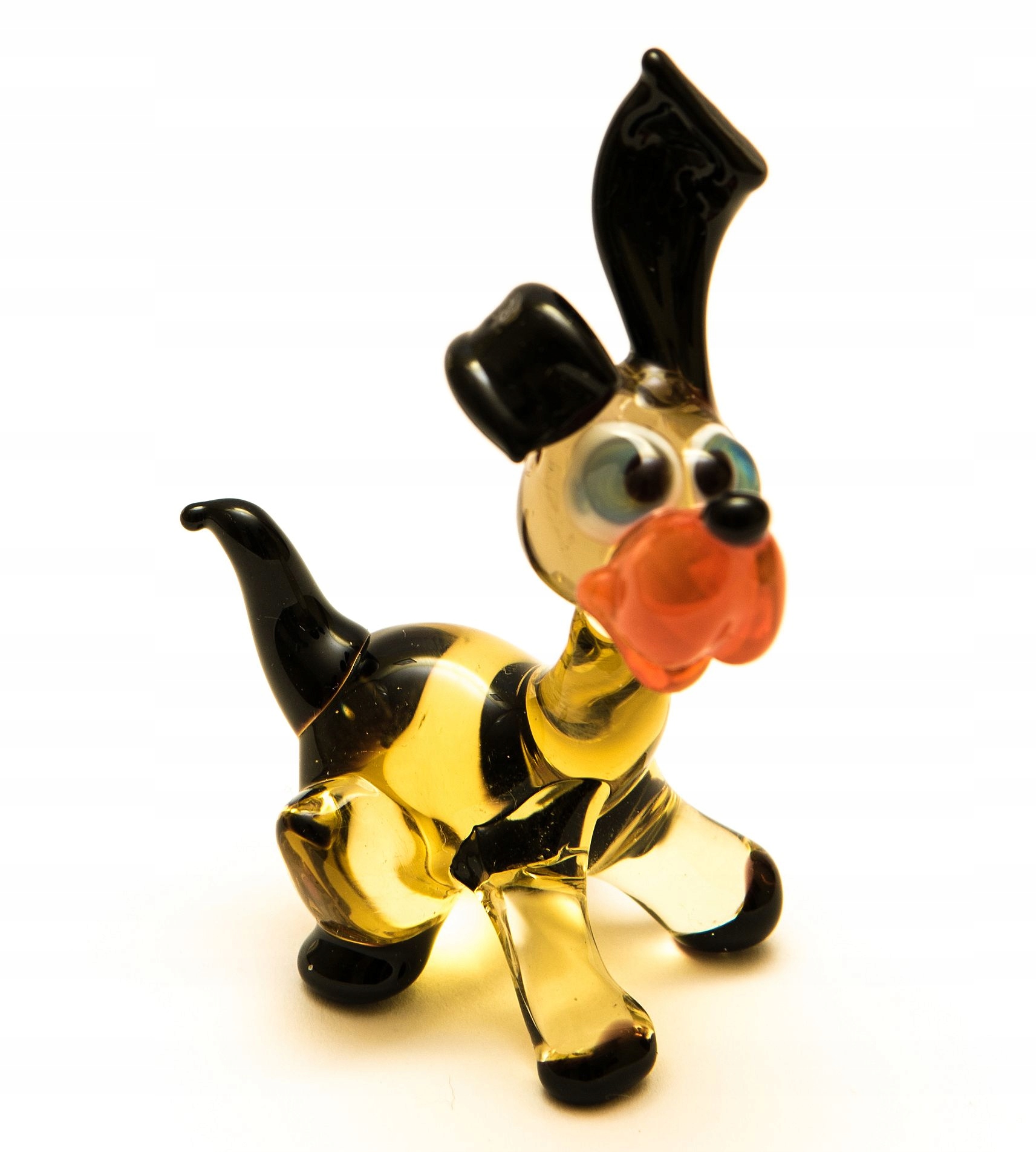 PIES PIESEK szklana FIGURKA rzeźba